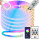Гъвкава неонова RGB LED лента 10 м с Bluetooth и дистанционно