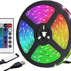 Водоустойчива RGB лента 5 м, приложение и дистанционно