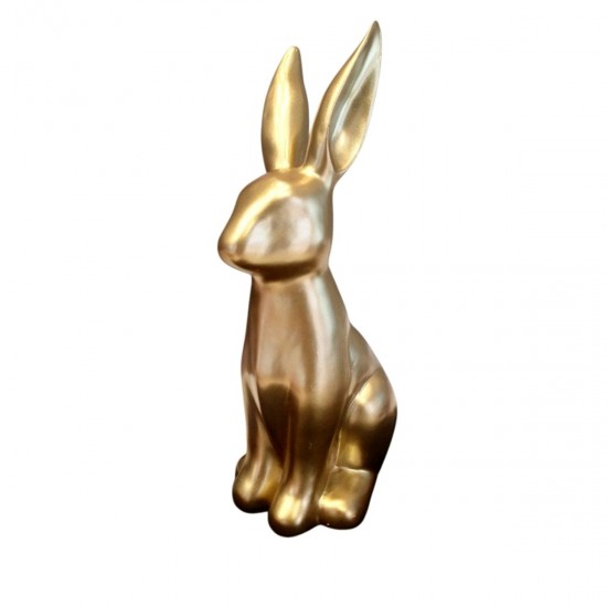 Луксозен златен заек от керамика