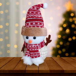 Декоративна коледна фигурка за закачане Снежко