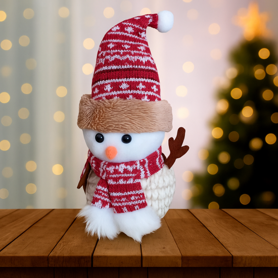 Декоративна коледна фигурка за закачане Снежко