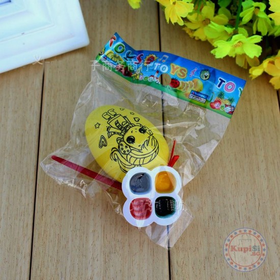 Яйце за оцветяване - творчески комплект за деца