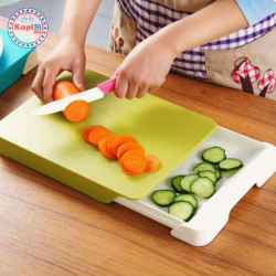 Кухненска дъска за рязане  с подвижна тавичка