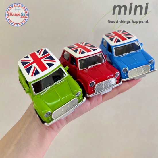 Метална играчка кола Mini Cooper Метална играчка кола Mini Cooper