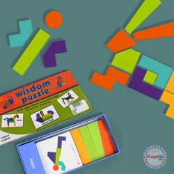 Образователен дървен пъзел Wisdom Puzzle