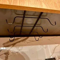 Метална поставка за чаши - Черен цвят Метална поставка за чаши - Черен цвят