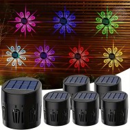 Соларна стенна лампа с цветна проекция 