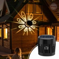 Соларна стенна лампа с цветна проекция 