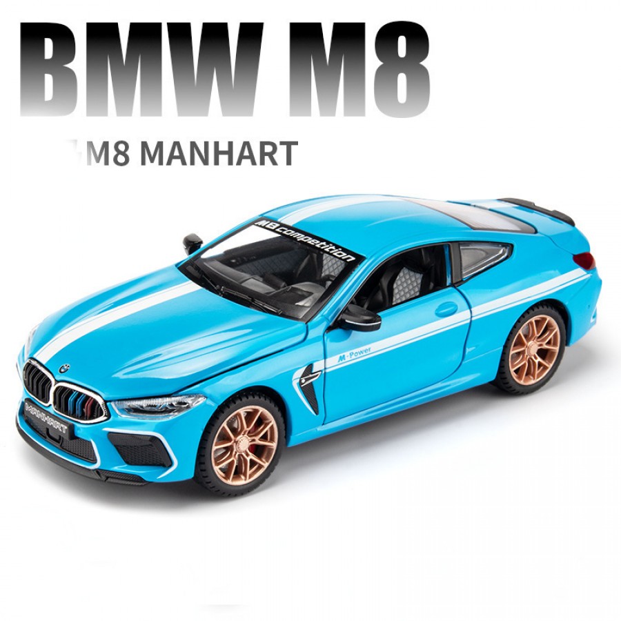 Метална кола BMW M8, 1:24, 4 цвята