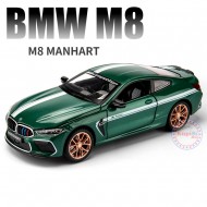 Метална кола BMW M8, 1:24, 4 цвята