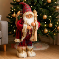 Голям Дядо Коледа със ски