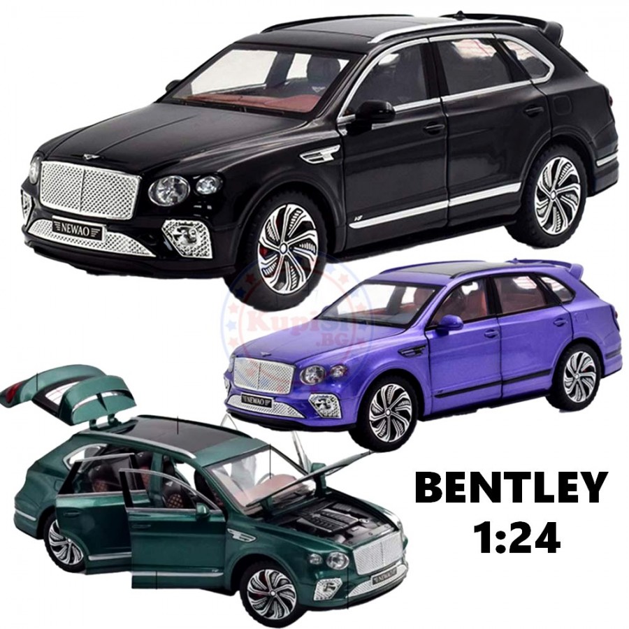 Метална кола Bentley Bentayga 1:24