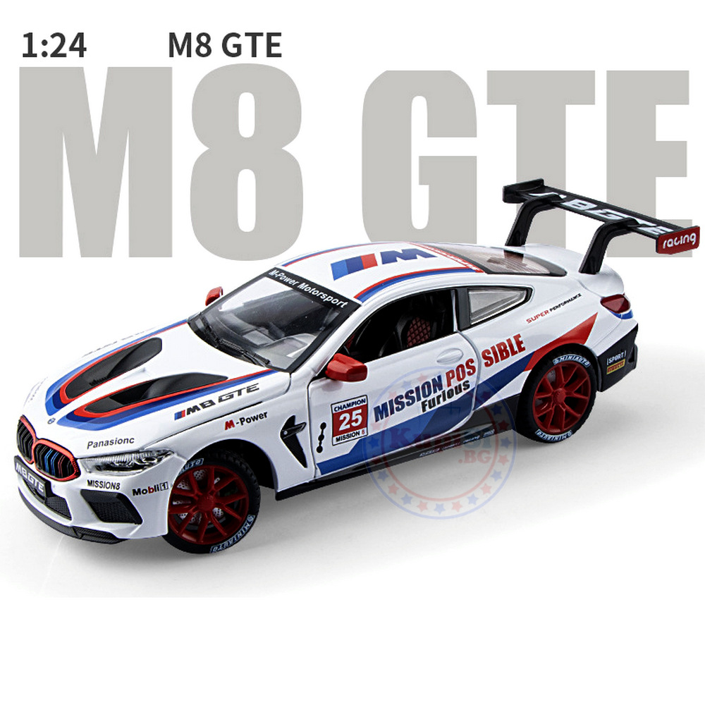 Метална кола BMW M8 GTE