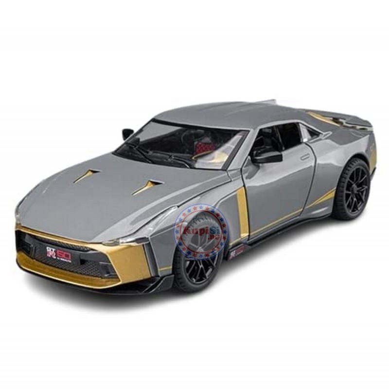 Метална кола Nissan GTR 50 (Мащаб 1:18) - Димяща