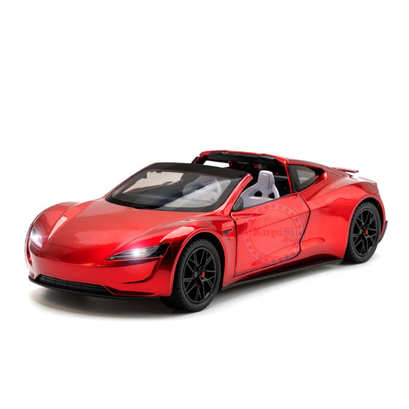 Метална кола Tesla Roadster