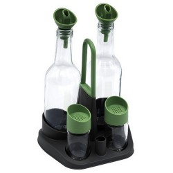 Стъклен оливерник с 4 части