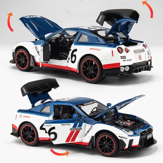Метална кола Nissan GTR