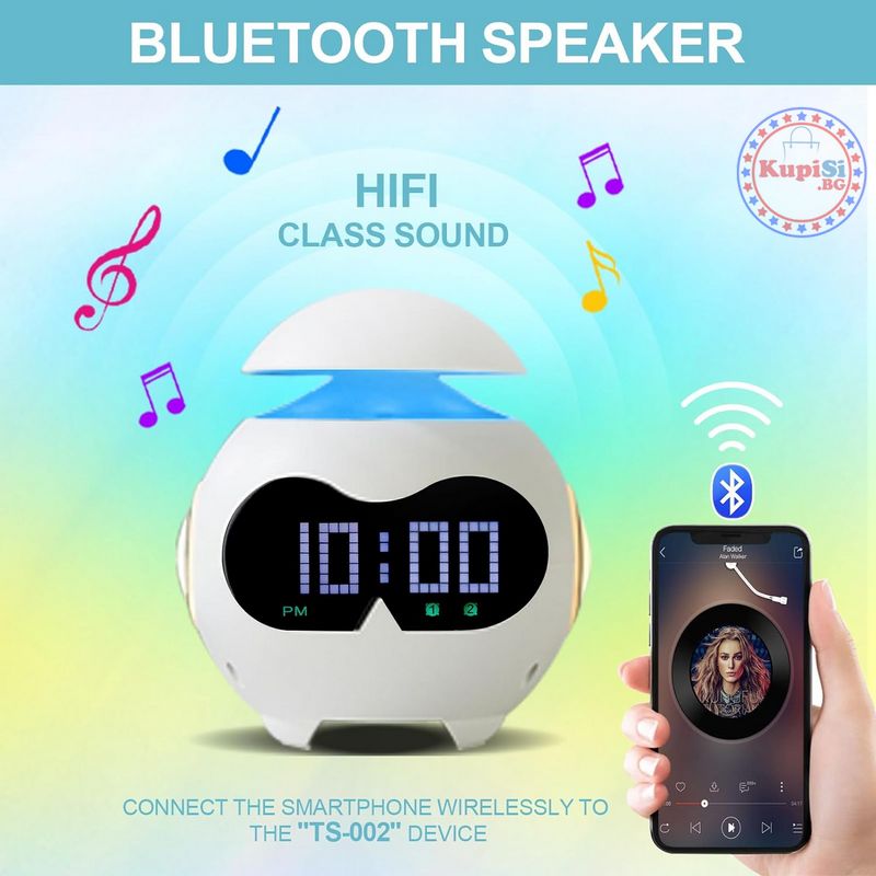 Bluetooth будилник със светлина - Emotion Clock