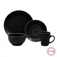 Сервиз за хранене 16 части - Черен