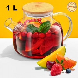 Стъклен чайник с цедка Стъклен чайник с цедка