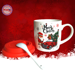 Порцеланова чаша със силиконов капак