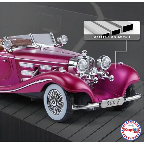 Метална ретро кола Mercedes 500K