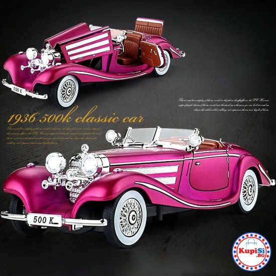 Метална ретро кола Mercedes 500K