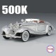 Ретро метална кола Mercedes 500K