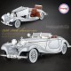 Ретро метална кола Mercedes 500K