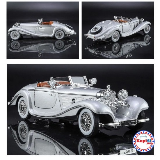 Ретро метална кола Mercedes 500K