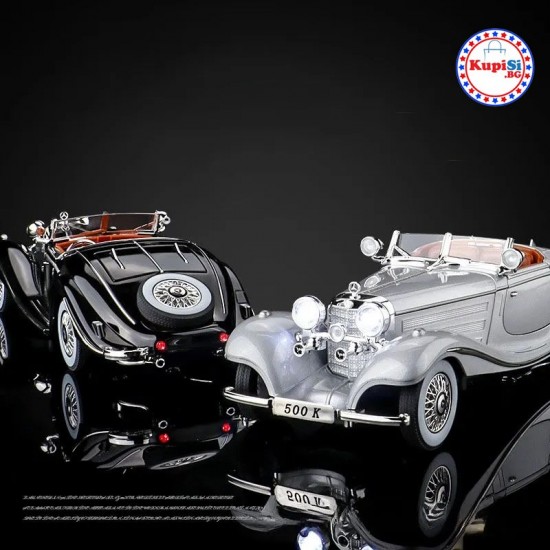 Ретро метална кола Mercedes 500K