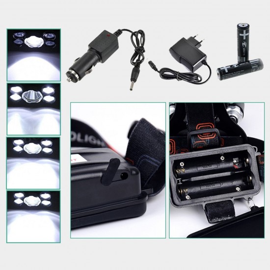 Акумулаторен челник  - 5 LED