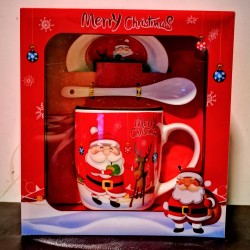 Коледен комплект чаша с чинийка