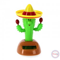 Соларна клатеща се фигурка -  Кактус