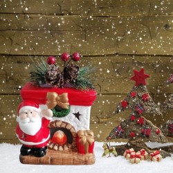 Керамична коледна камина