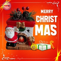 Керамична коледна камина