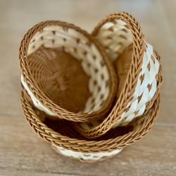 Плетени Великденски панерчета - Кръгли