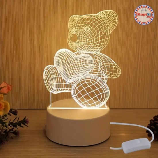 3D Лампа мече