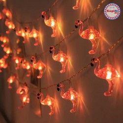 Лампички с форма на Розово Фламинго