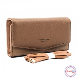 Дамско портмоне - кафяво