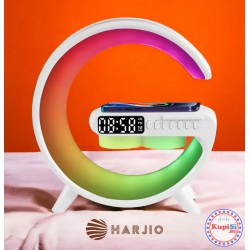 Смарт лампа с часовник и безжично зарядно