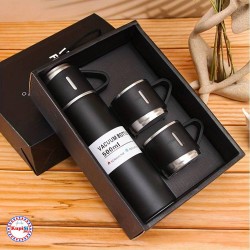 Термос с чаши, Метален