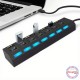 Външен USB хъб със 7 порта