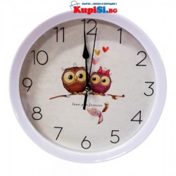 Стенен часовник с бухали Стенен часовник с бухали