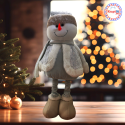 Коледен снежен човек - разтегливи крака