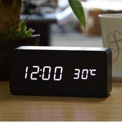 Модерен Дървен LED часовник Модерен Дървен LED часовник