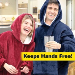 Одеяло с ръкави и качулка Huggle Hoodie