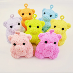 Силиконови светещи мечета за стискане, 4 броя