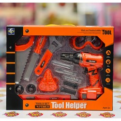 Детски куфар с инструменти и винтоверт