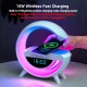 Смарт устройство 4в1, Часовник, Тонколона, Лампа, Безжично зарядно, Smart G-lamp